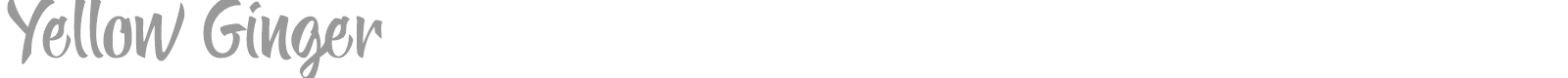 Yellow Ginger font preview